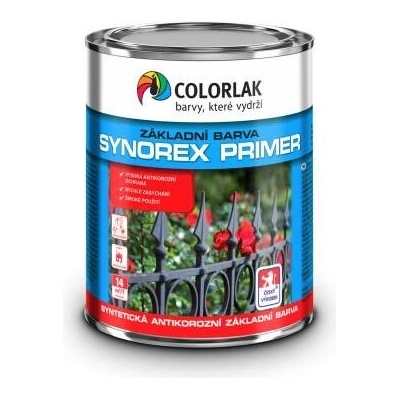 Colorlak SYNOREX PRIMER S2000 antikorozní základní barva na kov 3,5L šedá