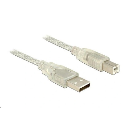 Delock Kабел Delock 83893, USB 2.0, Прозрачен, Ферит, 1.5 м (83893)