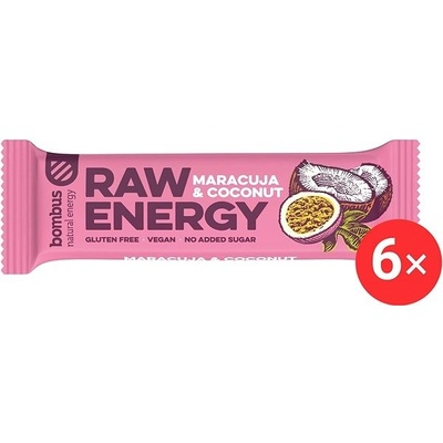 Bombus Raw Energy Maracuja&Coconut 6 x 50 g