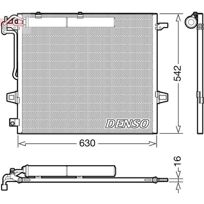 Kondenzátor, klimatizace DENSO DCN17057