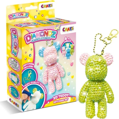 CRAZE Творчески комплект Craze - Ключодържател с плюшено мече, асортимент (C53850)