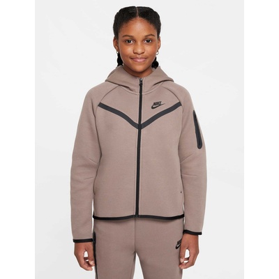 Nike Суитшърт g nsw tch flc hd fz ls - pd