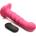 Simply Sweet 21x Vibrating Ribbed Silicone Dildo with Remote Pink