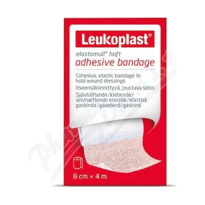 Leukoplast Elastomull obinad.kohez.bílé 8 cm x 4 m 1 ks