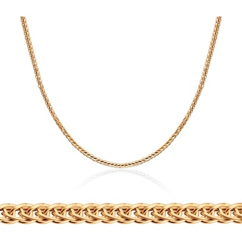 SAVICKI Синджирче Savicki 0.8mm: 585 двуцветно злато, лисича опашка