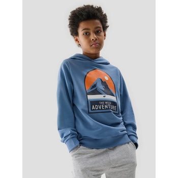 4F Момчешки суитшърт с качулка 4F - син 4F | Sin | Момчешки | 146