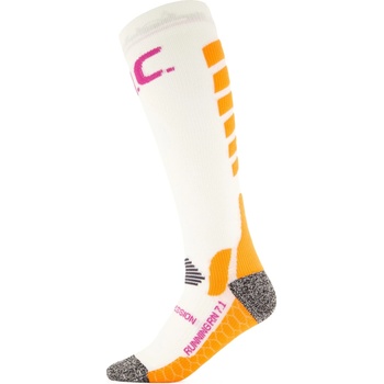 P. A. C P. A. C. Дамски компресионни чорапи P. A. C. Women's RN 7.1 Running Pro Compression Compression socks - White - размер W4 (207-0850-0112)