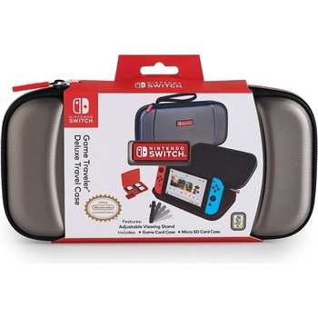 BigBen Deluxe Cestovní Pouzdro Nintendo Switch - titánová