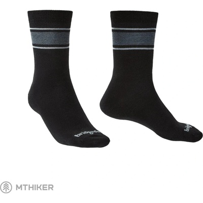 Bridgedale ponožky Everyday Sock / Liner Merino Endurance Boot black/lt grey