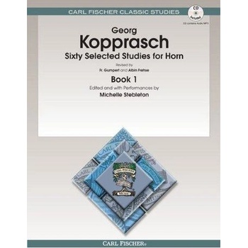 Georg Kopprasch Sixty Selected Studies For Horn Book 1 noty, lesní roh + audio