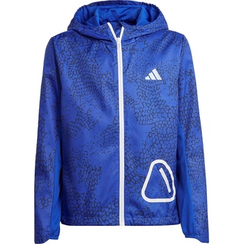 Adidas Детско яке Adidas Windbreaker Jacket Kids - Lucid Blue / Black / Reflectiv