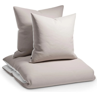 Sleepwise Soft Wonder-Edition, спално бельо, 155 x 200 см, кафяво / бяло (SN-MUYP-JI6E) (SN-MUYP-JI6E)