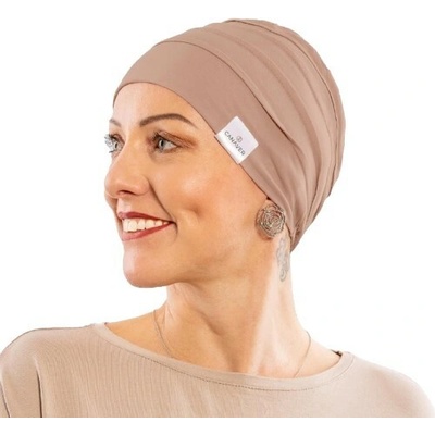 Čiapka po chemoterapii dámska Canaver 2-vrstvová hnedá