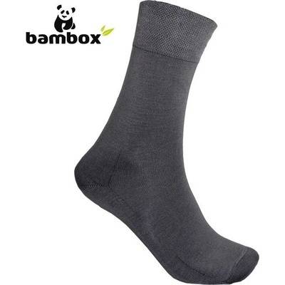 Bambox MANAGER luxusní ponožky tm šedá