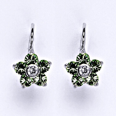 Čištín se Swarovski chryzolit krystaly NK 1444