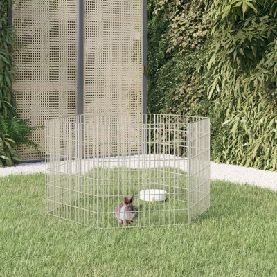 vidaXL Ohrádka pro zvířata 6 panelů 54 x 60 cm pozinkované železo 9799.171573