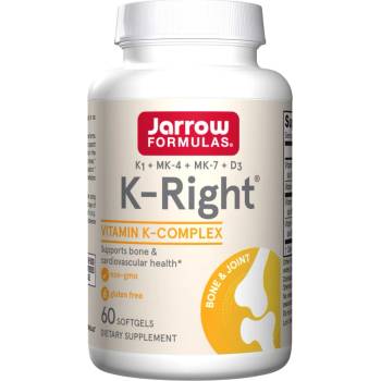 Jarrow Formulas K-Right - Vitamin K Complex, 60 капсули, Jarrow Formulas (8519)