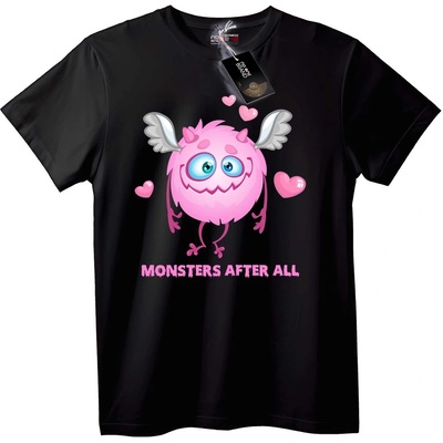 NOONEBRAND Тениска Pink Monster Love - 4XL, White