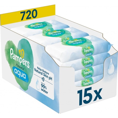 Pampers Harmonie New Baby vlhčené obrúsky 15 x 48 ks