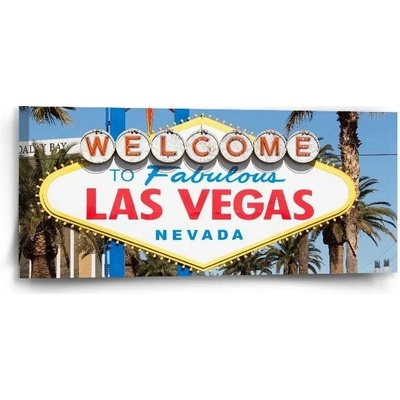 Sablio Obraz Welcome to Las Vegas - 110x50 cm