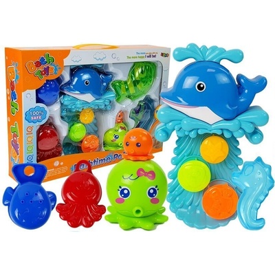 LEANToys Delfín s vodopádem - hračka do vany