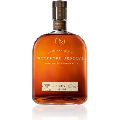 Woodford reserve 43,2% 0,7 l (čistá fľaša)