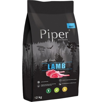Dolina Noteci Super Premium Lamb Adult - Пълноценна суха храна за израснали кучета със свежо агнешко месо, витамин Е и Селен за здрав имунитет, 12 кг