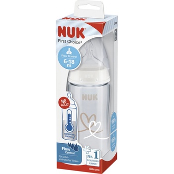 Nuk FC+Temperature Control box Flow Control cumlík beige 300 ml