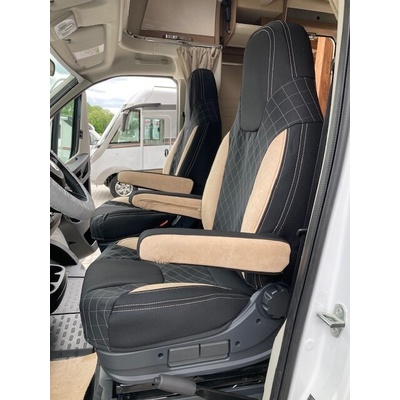 Autopotah Automega CAMPER- obytné auto, 2 místa, LUXURY černo béžové
