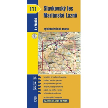 Slavkovský les Mariánské lázně mapa 1:70 000 č. 111