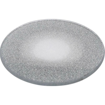 Home Styling Collection Dekorační brokátový talíř 20 cm stříbrný stříbrná