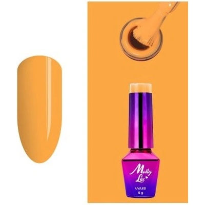 Molly Lac gél lak 494 AntiDepressant South Bay Žltá 5 ml