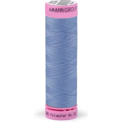 Polyesterové nitě návin 100 m Aspo Amann Varianta: 0818 Placid Blue, Balení: 5 ks