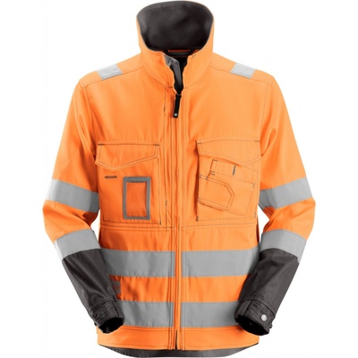 Snickers Workwear reflexná bunda AllroundWork softshell trieda 3 oranžová