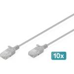 ASSMANN CAT6 U-UTP пач кабел 0, 5 м, сив (опаковка от 10 броя) (DK-1618-005S-10)