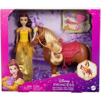 Disney Princezna Bella s krásným koněm Philippem