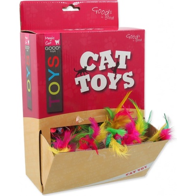 Magic Cat myška bavlněná s pírky 6 cm 80 ks