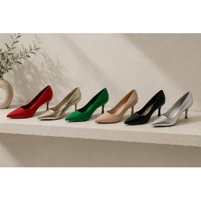 Ideal Shoes dámské lodičky zlatá