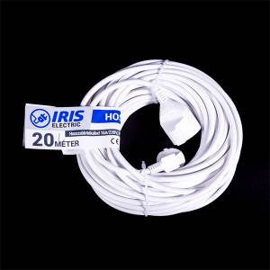 Iris Electric IEEC-20M-16A/230V Удължител 20 m 16A/230V, IP20, бял (IEEC-20M-16A/230V)