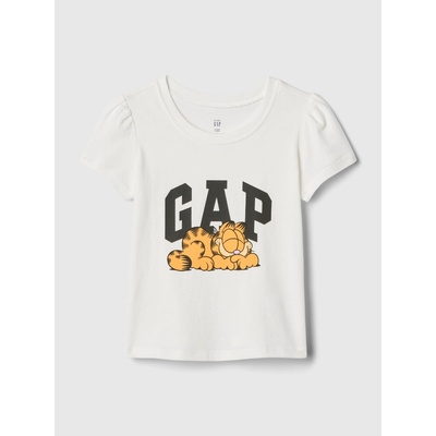 Baby tričko Gap & Garfield Biela