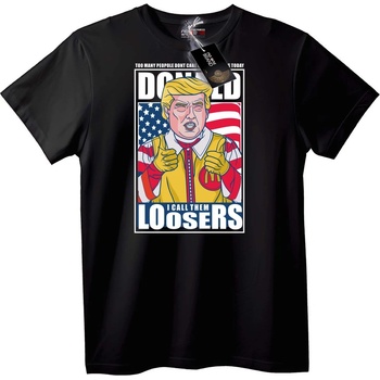 NOONEBRAND Тениска Loosers - 7XL, Black