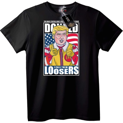 NOONEBRAND Тениска Loosers - 7XL, Black