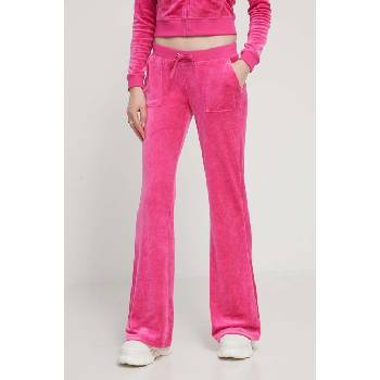 Juicy Couture Кадифен спортен панталон Juicy Couture в розово с апликация (JCSEBJ008.658)