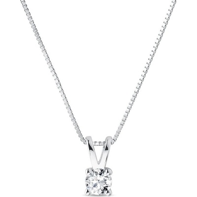 Klenota Zlatý náhrdelník s diamantom k0449012