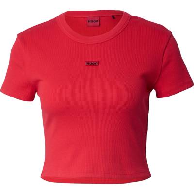HUGO Тениска 'Deluisa' червено, размер L