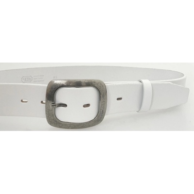 Penny Belts kožený opasek 5000 bílý