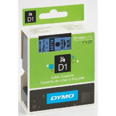 Етикети Dymo D1 Stand S0720970, 24mmх7m, чер текст/червен фон (24033-А-ЧЕРВЕН)