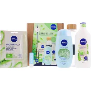 Nivea Natural Wellness Комплект козметика + Бутилка за вода (2946)