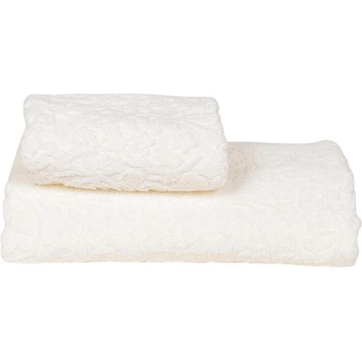 Комплект бели хавлиени кърпи 2 броя