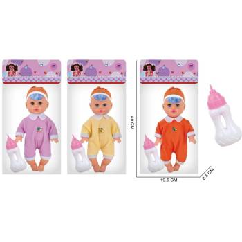 Image 1 of Armtoys КУКЛА БЕБЕ С ШИШЕ В ПЛИК 3 ЦВЯТА